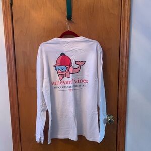 🎉HP🎉 Large Vineyard Vines Iroquois Steeplechase White Long Sleeve Tee